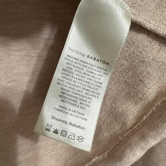 Aritzia The Group by Babaton Weekender Cinchable Pullover Cropped Hoodie Size XS - Picture 4 of 6